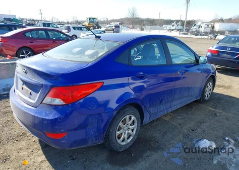 2013 Hyundai Accent Gls из США, поврежденный, VIN KMHCT4AE7DU308153